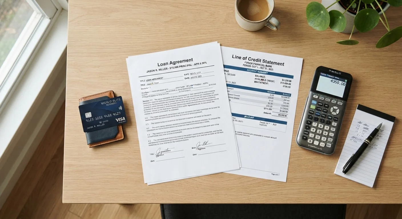 Credit Cards, Personal Loans, and Lines of Credit: How Borrowing Options Compare