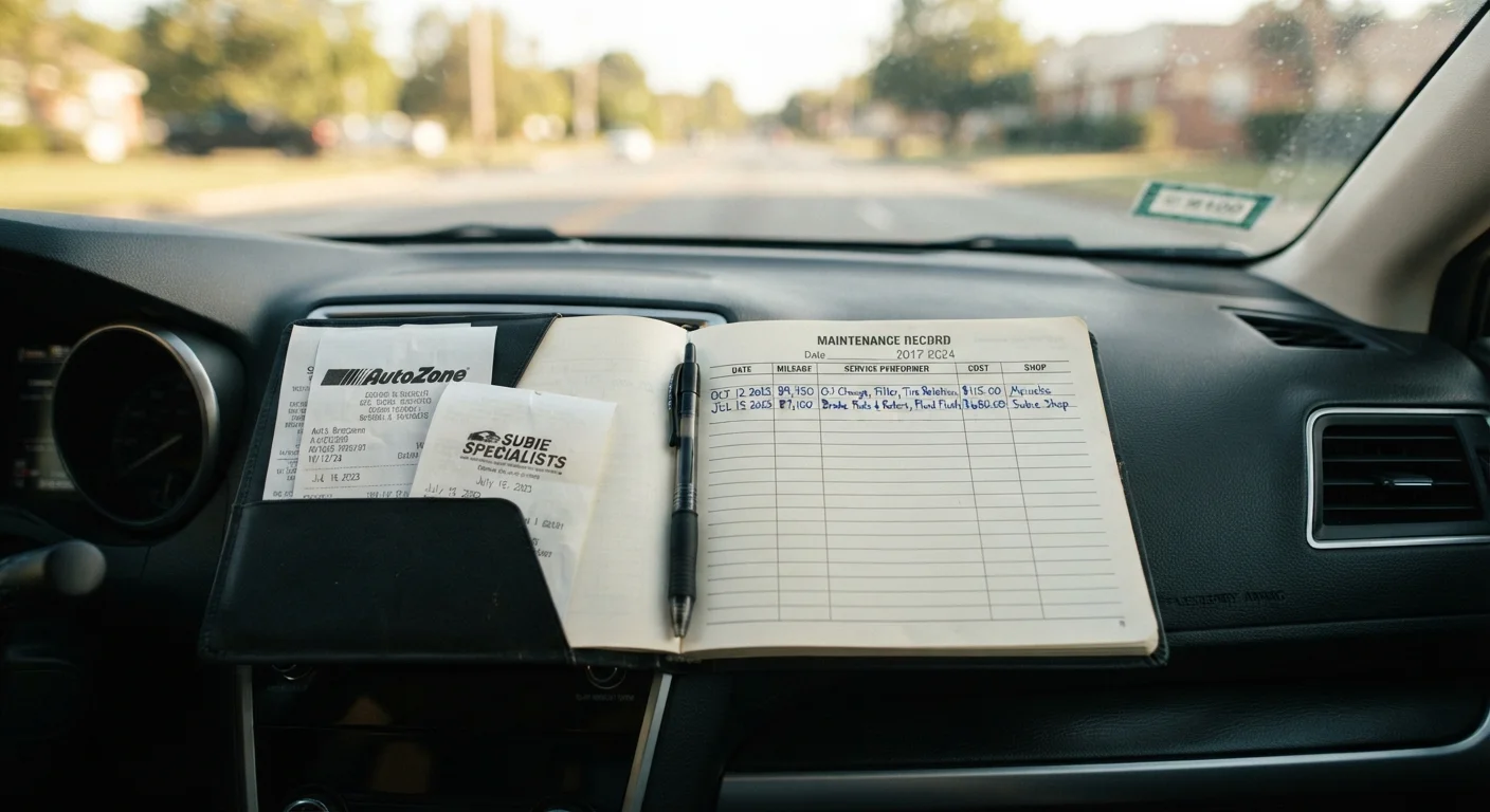 Keeping a Logbook: The Maintenance Record Habit That Protects Your Car's Value