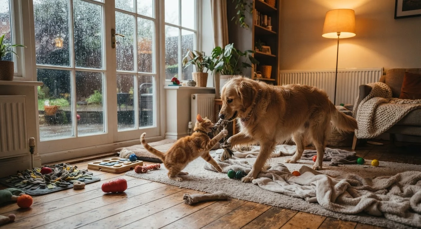 Rainy Day Activities That Keep Indoor Pets Mentally Sharp